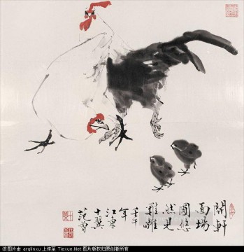 Aves Fangzeng tradicional China Pinturas al óleo
